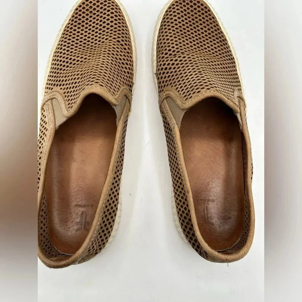 Frye Shoes | Frye Camille Perforated Slip On Sneakers Size 7| Color: Tan - Picture 6 of 8